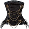 Steampunk Chain Lace Embroidered Waist Cincher Underbust Corset