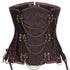 Steampunk Chain Lace Embroidered Waist Cincher Underbust Corset