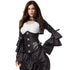 Steampunk Gothic Victorian Underbust Clasp Buckles Brocade Corset