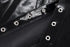 Steampunk Wetlook Leather Black Corset Long Dress Outfits