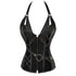 Victorian Zipper Belt Chain Leather Steampunk Corsets Vest