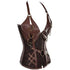 Victorian Zipper Belt Chain Leather Steampunk Corsets Vest