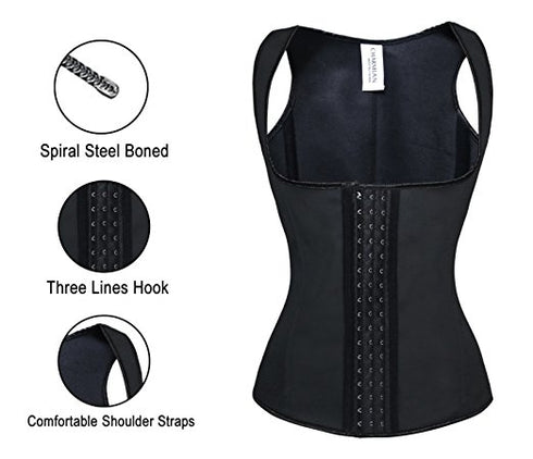 Latex Waist Trainer Steel Boned Women Body Shaper