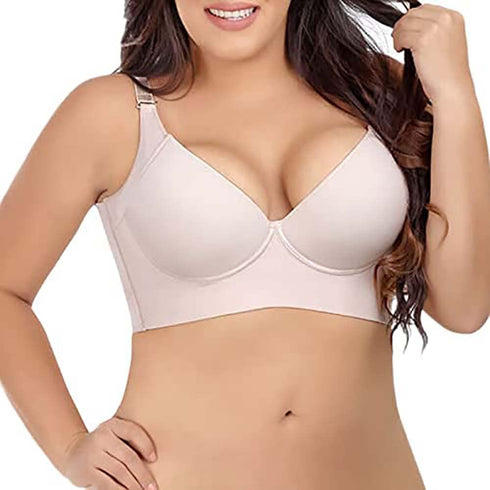 Women Fashion Deep Cup Bra with Shapewear Incorporate