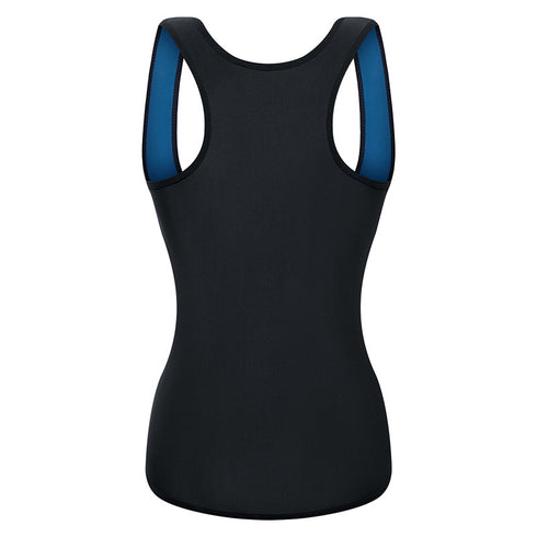 Women Sauna Sweat Waist Trainer Vest with Zipper