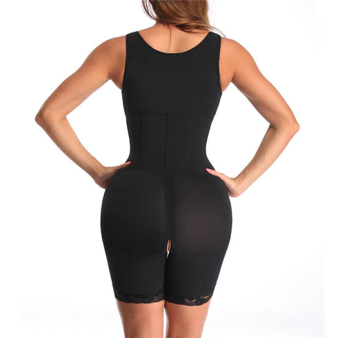 Women Waist Bodysuit Slim Full Body Zipper Shapewear