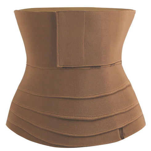 Women Latex Elastic Wrap Trimmer Belt 12.5CM Width