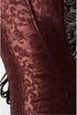 Women's Fashion Brocade Steampunk Front Zip Up Corset