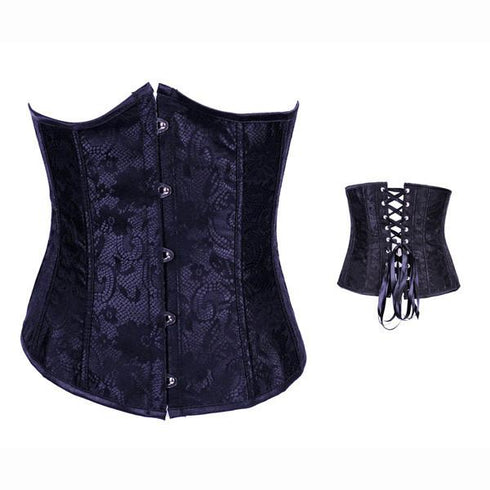 Women's Gothic Renaissance Brocade Waist Cincher Underbust Corsets