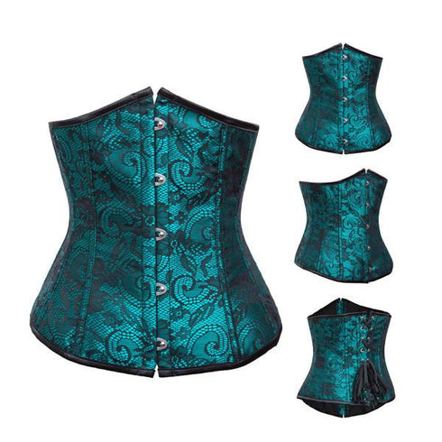 Women's Gothic Renaissance Brocade Waist Cincher Underbust Corsets