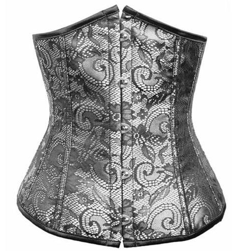 Women's Gothic Renaissance Brocade Waist Cincher Underbust Corsets