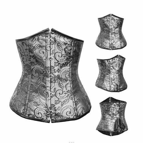 Women's Gothic Renaissance Brocade Waist Cincher Underbust Corsets