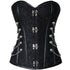 Victorian Steampunk Lace Up Brocade Corset with Chains