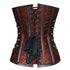 Victorian Steampunk Lace Up Brocade Corset with Chains
