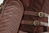 Steampunk Halter Buckles One-shoulder Ruffle Overbust Corset