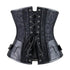Steampunk Gothic Victorian Underbust Clasp Buckles Brocade Corset