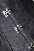 Steampunk Gothic Victorian Underbust Clasp Buckles Brocade Corset