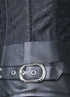 Steampunk Gothic Victorian Underbust Clasp Buckles Brocade Corset