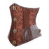 Steampunk Gothic Victorian Underbust Clasp Buckles Brocade Corset