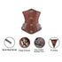Steampunk Gothic Victorian Underbust Clasp Buckles Brocade Corset