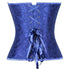 Renaissance Floral Jacquard Weave Satin Sweetheart Overbust Corset
