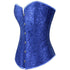 Renaissance Floral Jacquard Weave Satin Sweetheart Overbust Corset
