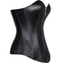 Zipper Front Faux Leather Overbust Corset Bustier Tops