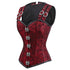 Women Double Buckle Straps Steampunk Corset