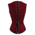 Women Double Buckle Straps Steampunk Corset
