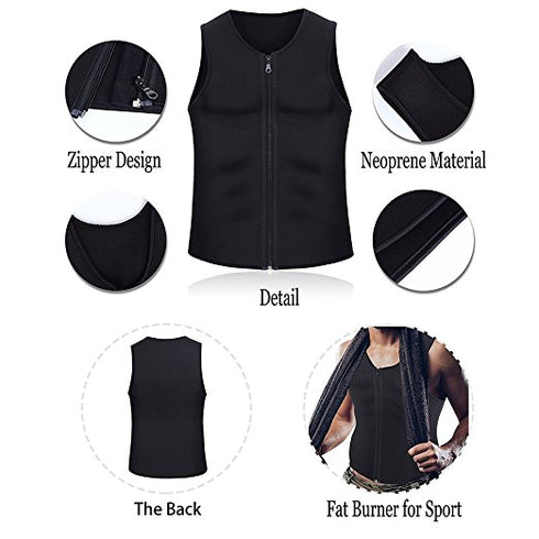 Hot Sweat Sauna Vest Slimming Body Shaper for Men