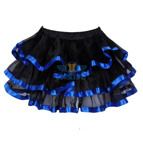 Organza Petticoat Mesh Ruffle Princess Ballet Costume Skirt Tulle Tutu