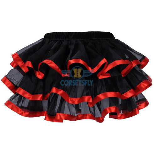 Organza Petticoat Mesh Ruffle Princess Ballet Costume Skirt Tulle Tutu