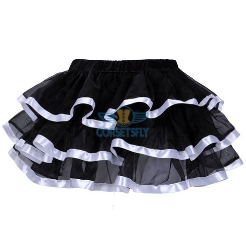 Organza Petticoat Mesh Ruffle Princess Ballet Costume Skirt Tulle Tutu