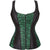 Fashion Women Waist Cincher Overbust Brocade Vest Corset