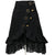 Women's Steampunk Gothic Clothing Vintage Cotton Black Lace Skirts