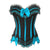 Classic Fashion Trim Pattern Bow Lace Overbust Corset