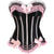 Classic Fashion Trim Pattern Bow Lace Overbust Corset