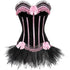 Corset Dress Bustier Corset Top Skirt Burlesque for Women Halloween Costume