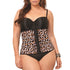 Sport Latex Waist Cincher Leopard Fajas Shapewear Corset
