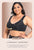 Plus Size Front Closure Posture Bra Seamless Ultra-Thin Embroidered Transparent Bra