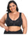 Plus Size Front Closure Posture Bra Seamless Ultra-Thin Embroidered Transparent Bra