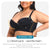 Plus Size Push Up Bras with Back Fat Coverage Seamless T-Shirt Bra 34B to 46D