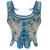 Women Vintage Floral Camisole Flower Embroidery Pattern Overbust Corset