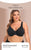 Women's Full Coverage Plus Size Wireless Lace Lift Up Bra