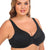 Women's Full Coverage Plus Size Wireless Lace Lift Up Bra