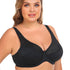 Women's Full Coverage Plus Size Wireless Lace Lift Up Bra