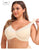 Women's Full Coverage Plus Size Wireless Lace Lift Up Bra