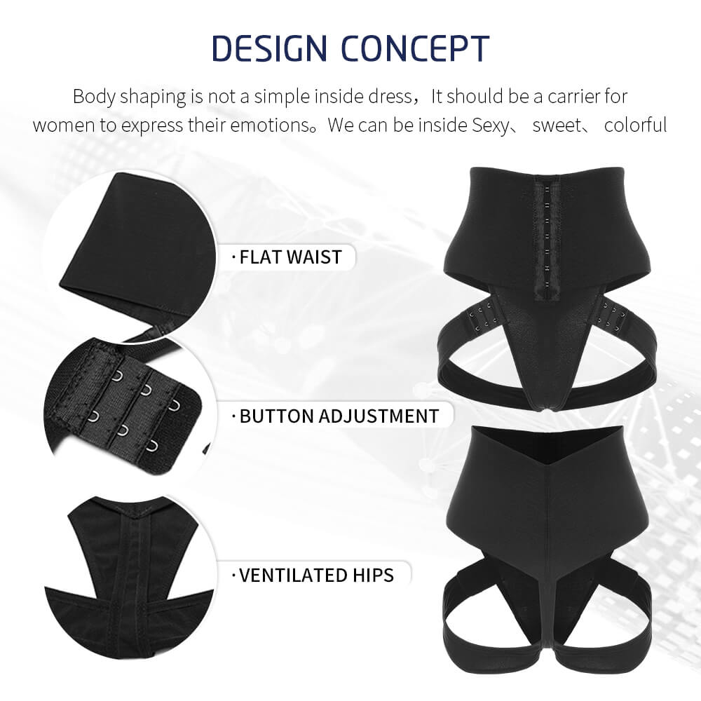 Wholesale Cuff Tummy Trainer with Butt Lift High Waist Shapewear – TOPBWH