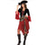 Women Pirate Captain Costume 3 Pieces