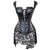 Women Steampunk Faux Leather Bustier Sexy Corset Dress